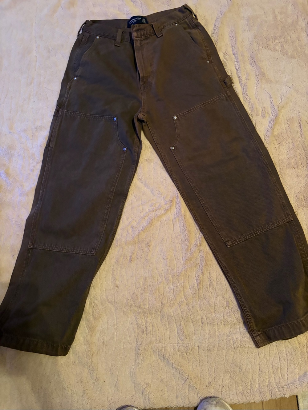 Abercrombie & Fitch Brown Bootcut Carpenter Jeans, 28x30